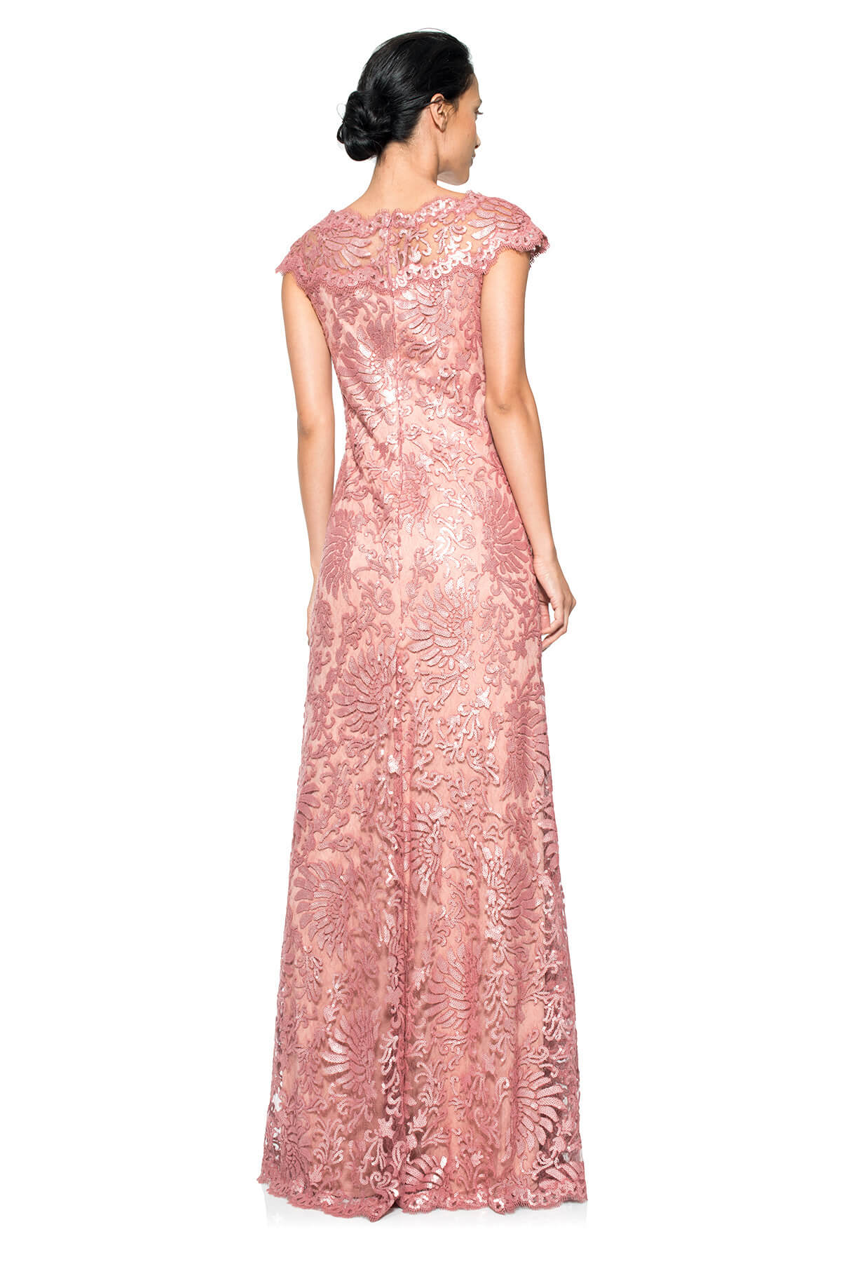 Paillette Embroidered Gown