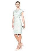 Corded Tulle and Floral Neoprene Dress