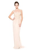 Rosette Scallop Tulle Gown