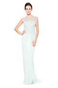Rosette Scallop Tulle Gown