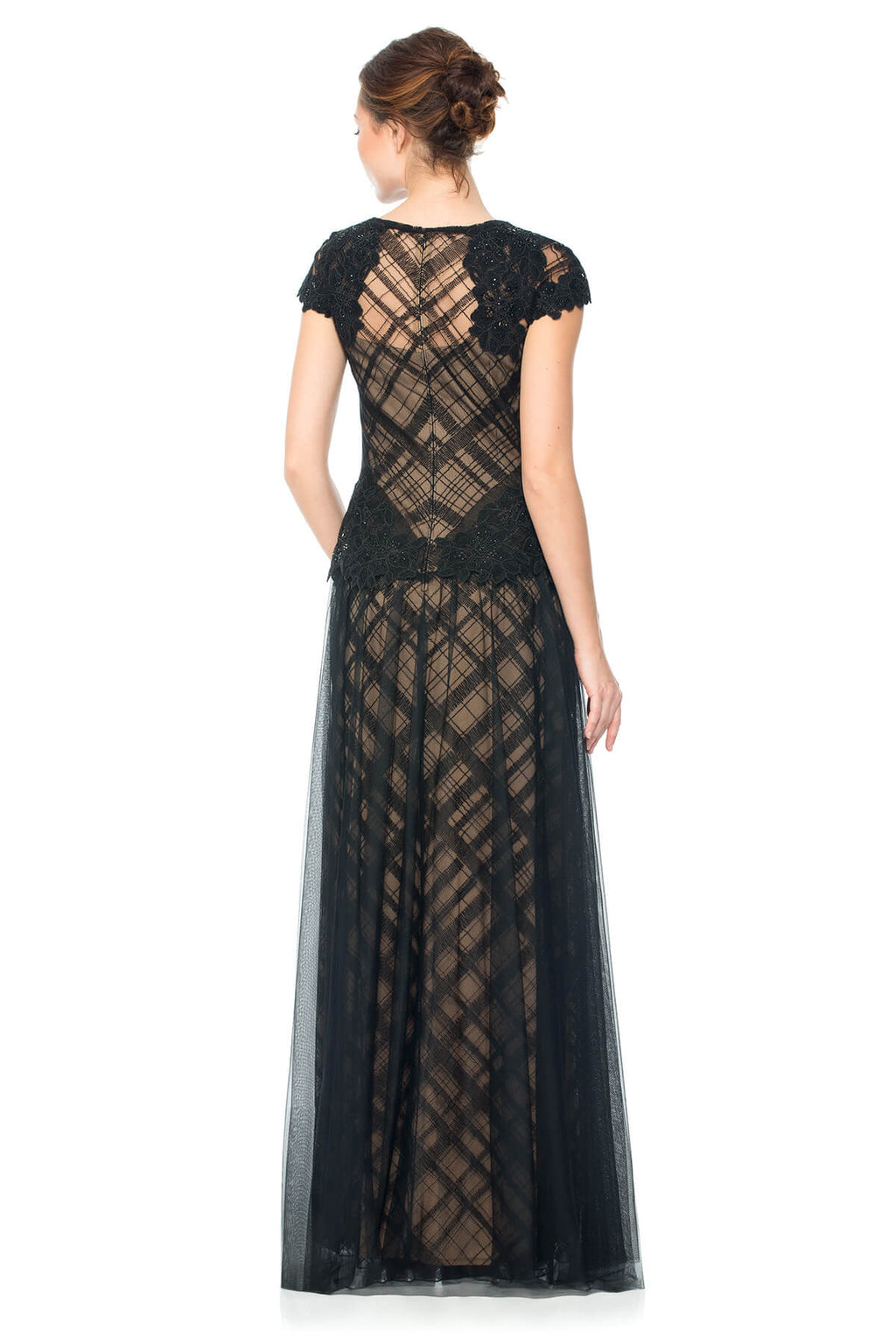 Embroidered Tulle and Sequin Lace Gown