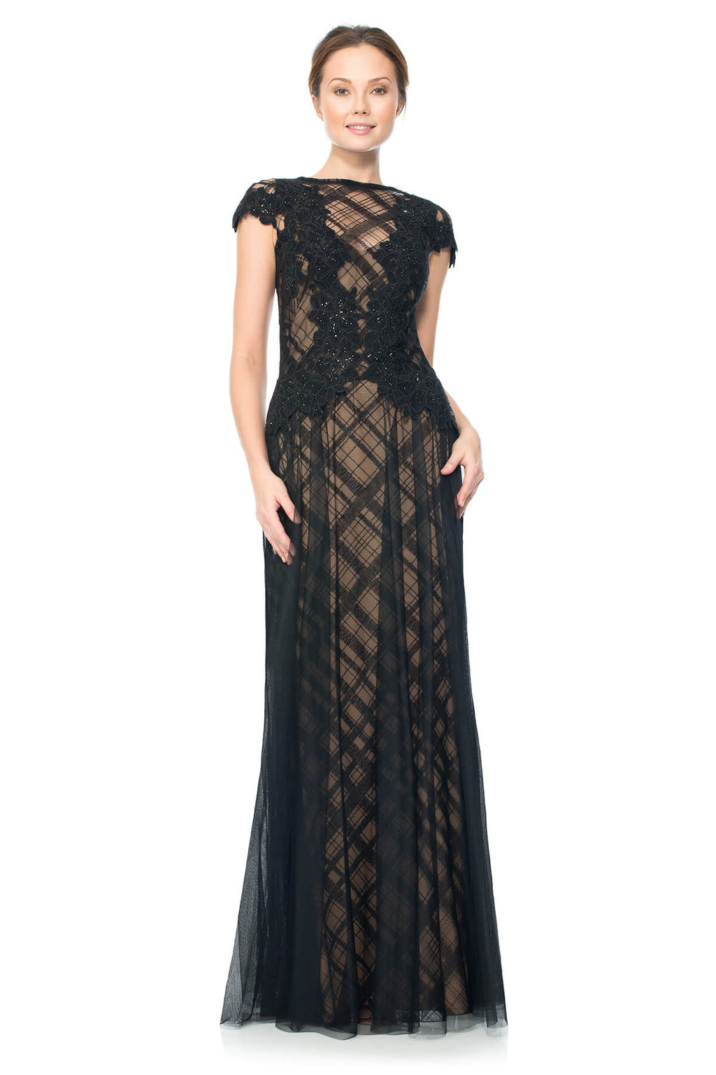 Embroidered Tulle and Sequin Lace Gown