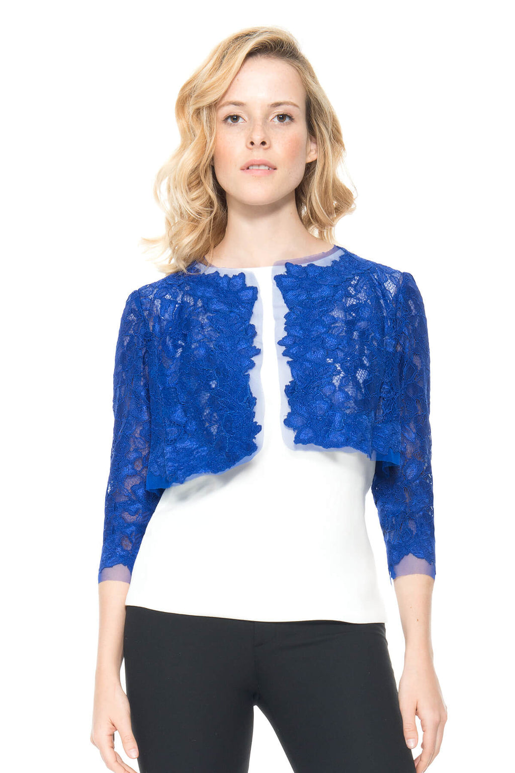 Tadashi Shoji - Long Sleeve Lace Bolero