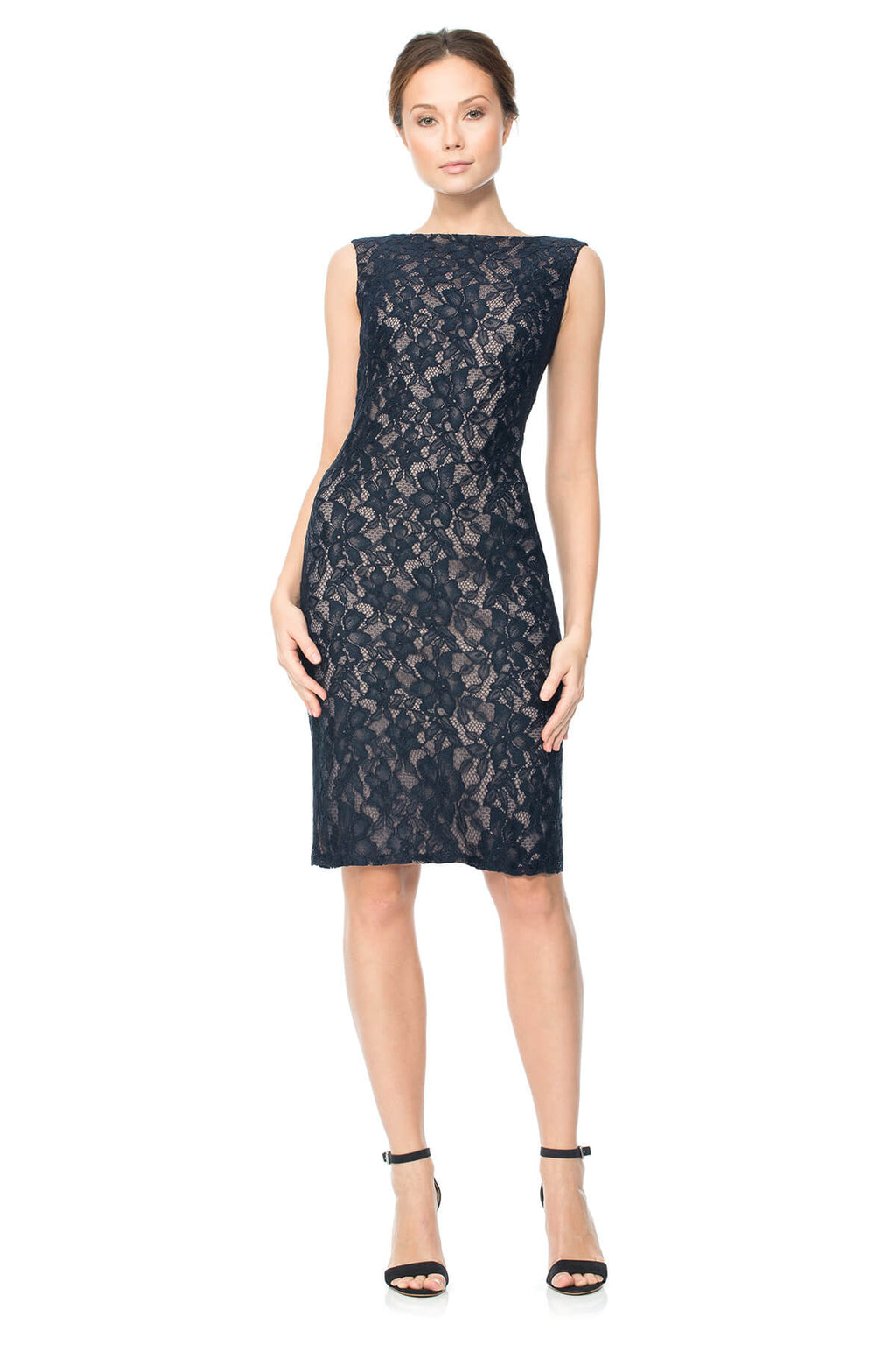 Corded Lace Capelet & Sheath Set