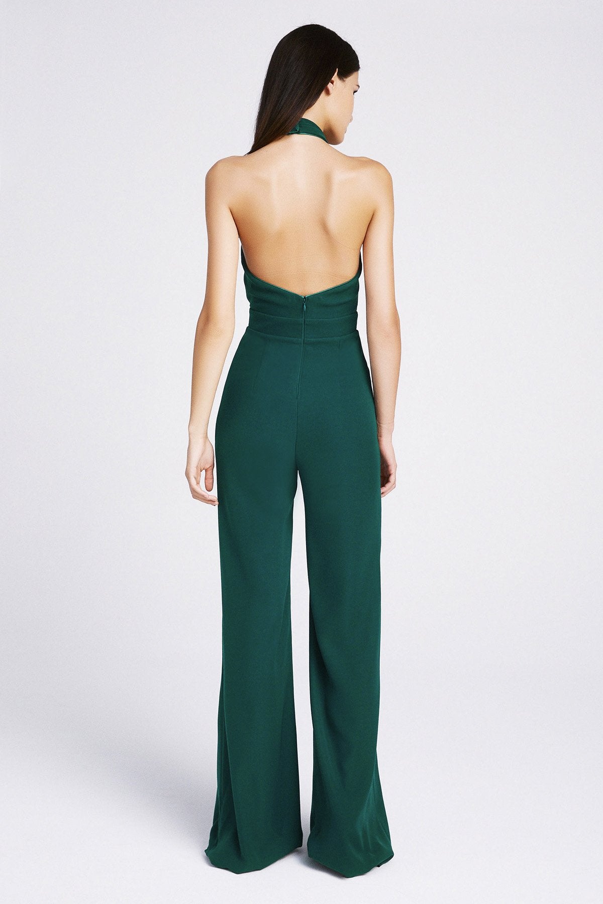 SHO The Label - Amber Crepe Cutout Halter Jumpsuit