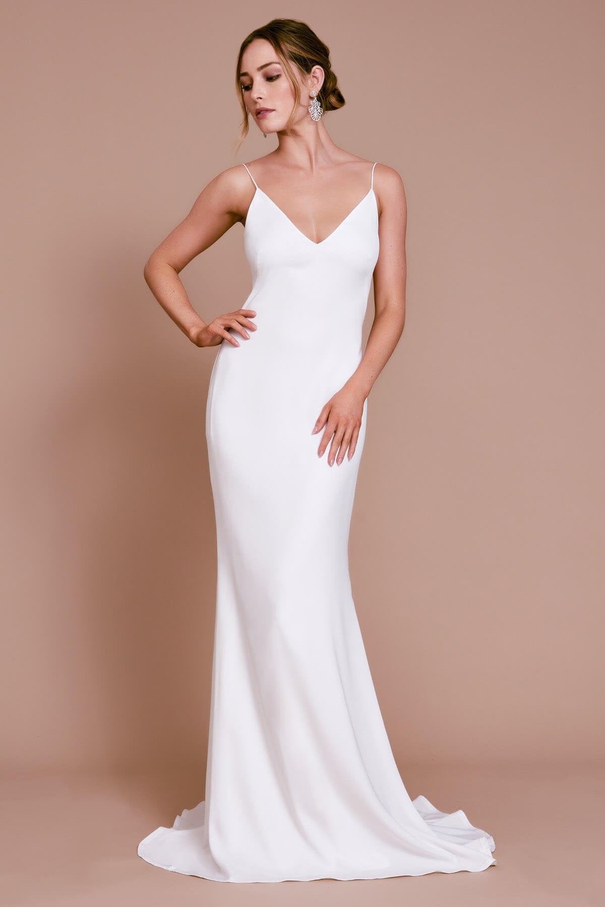 Tadashi Shoji - Snow Slip Gown