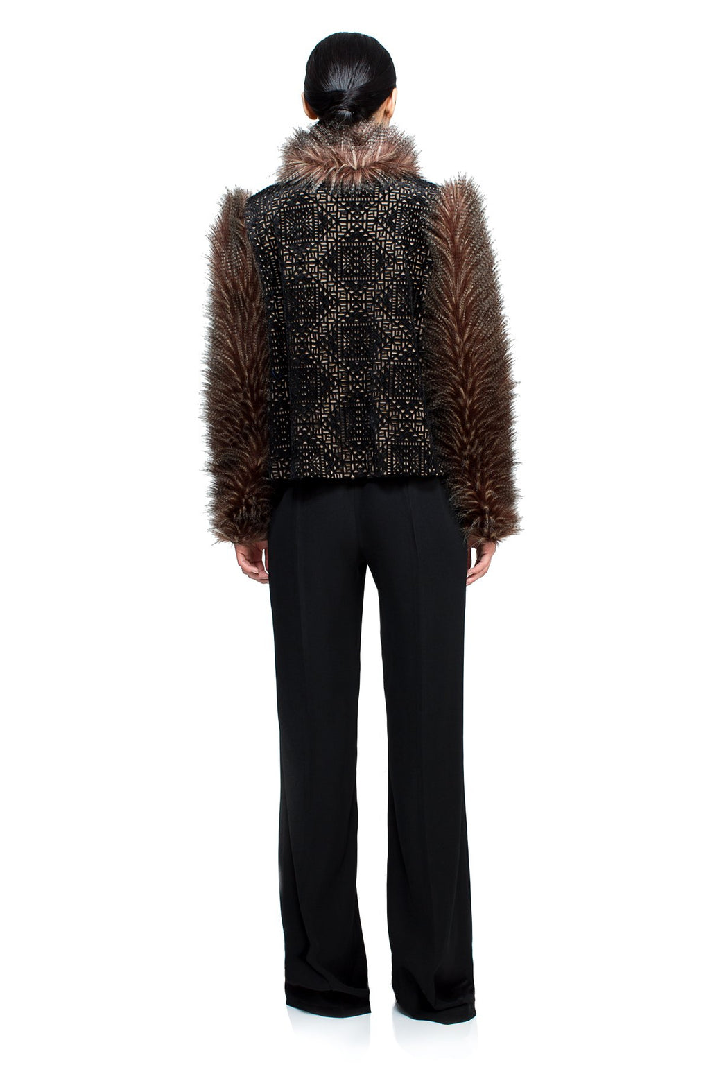 Tadashi Shoji - Devereux Faux Fur Coat 