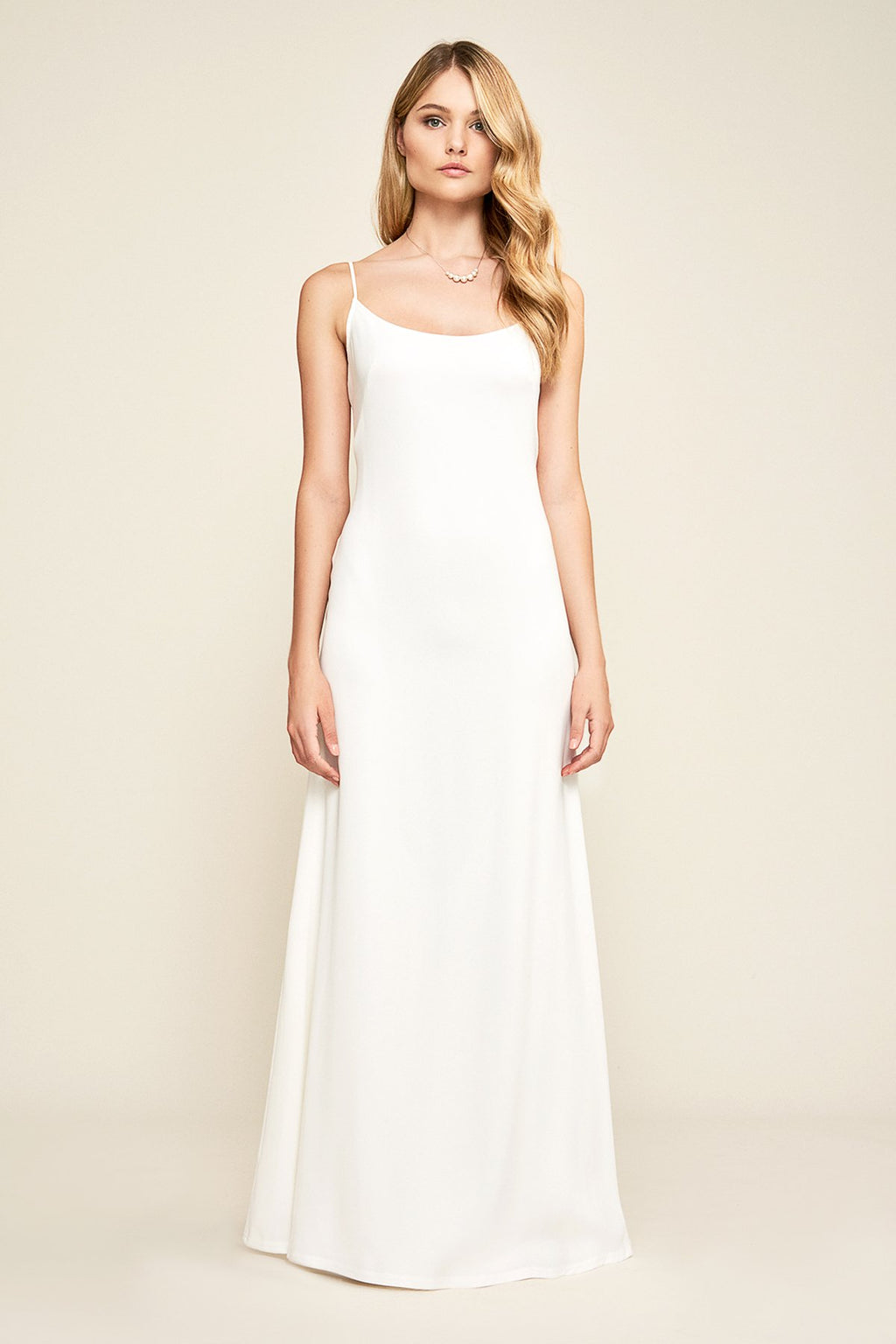 Tadashi Shoji - Libby Stretch Crepe Slip Gown