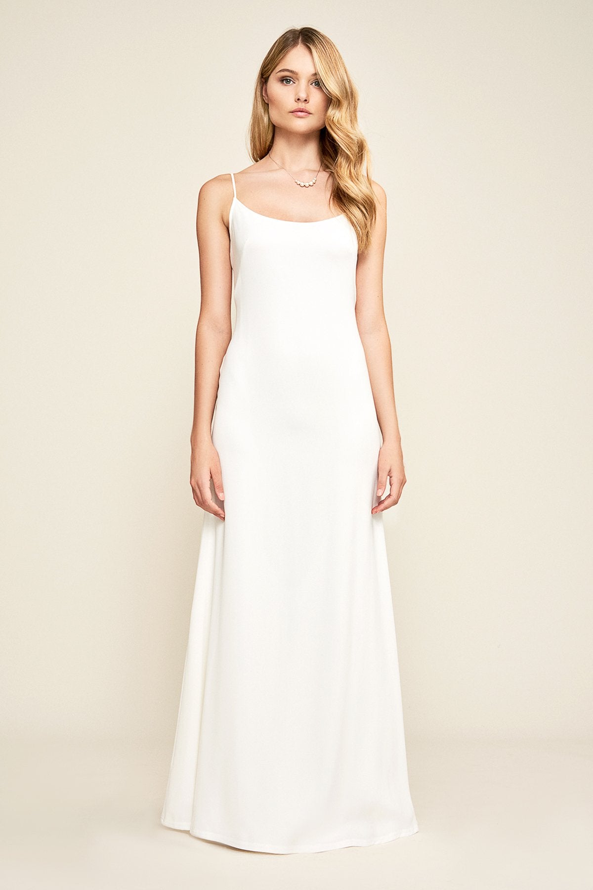 Tadashi Shoji - Libby Stretch Crepe Slip Gown