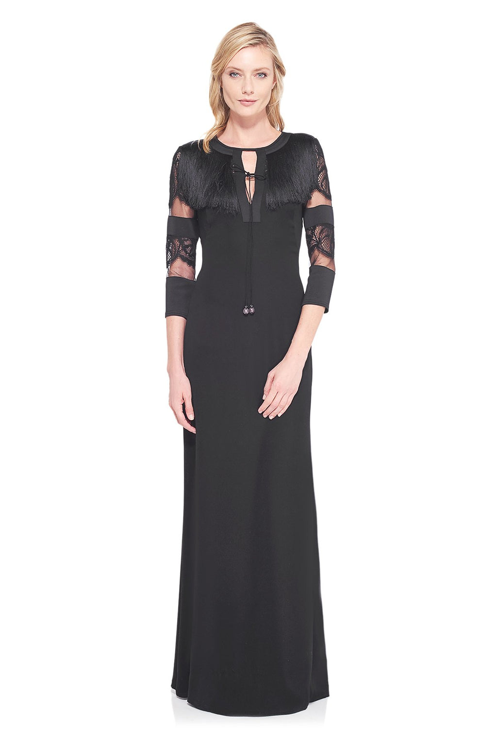 Tadashi Shoji - Corisande Fringe Gown