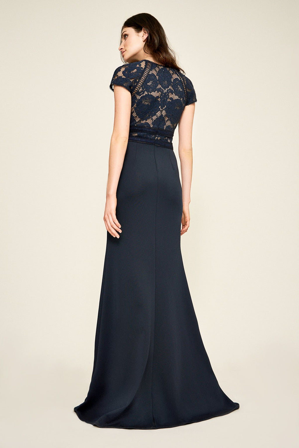 Tadashi Shoji - Stana Lace Neoprene Gown - PETITE