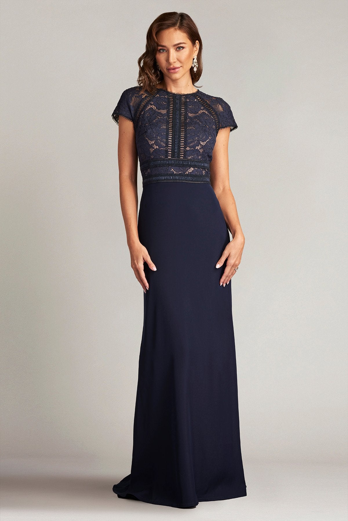 Catrine Lace Bodice Gown – Tadashi Shoji Official Online Boutique