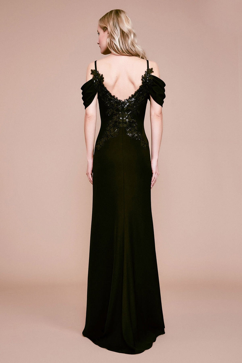 Tadashi Shoji - Palawan Embroidered Crepe Gown