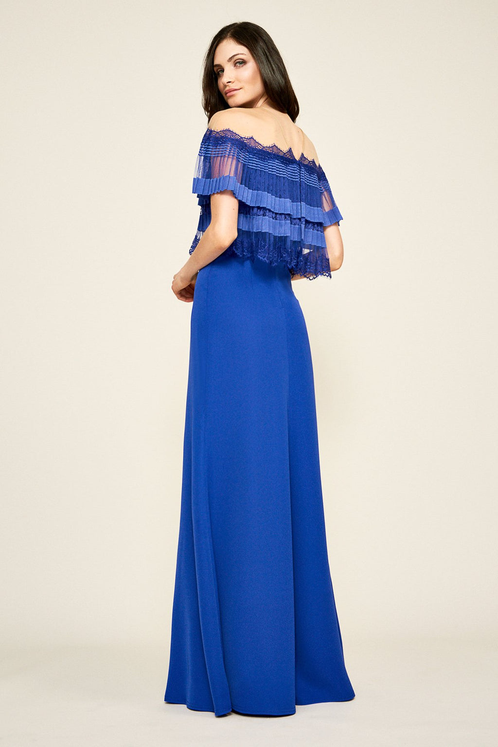Kimberly Pleated Bodice Gown