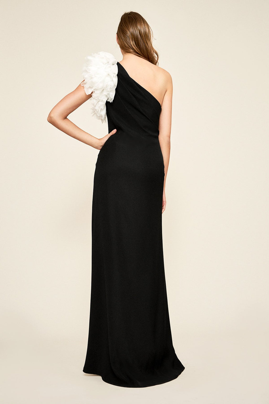 Tadashi Shoji - Lachlan One-Shoulder Crepe Gown