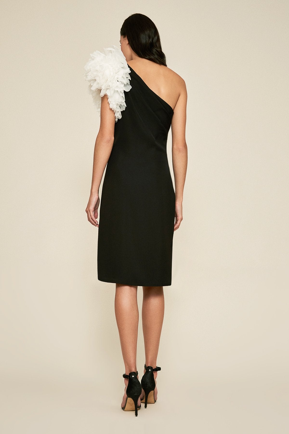 Lachlan One-Shoulder Crepe Dress
