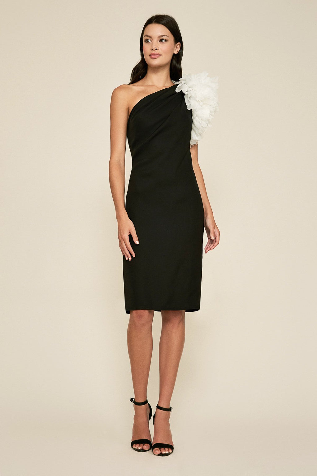 Lachlan One-Shoulder Crepe Dress
