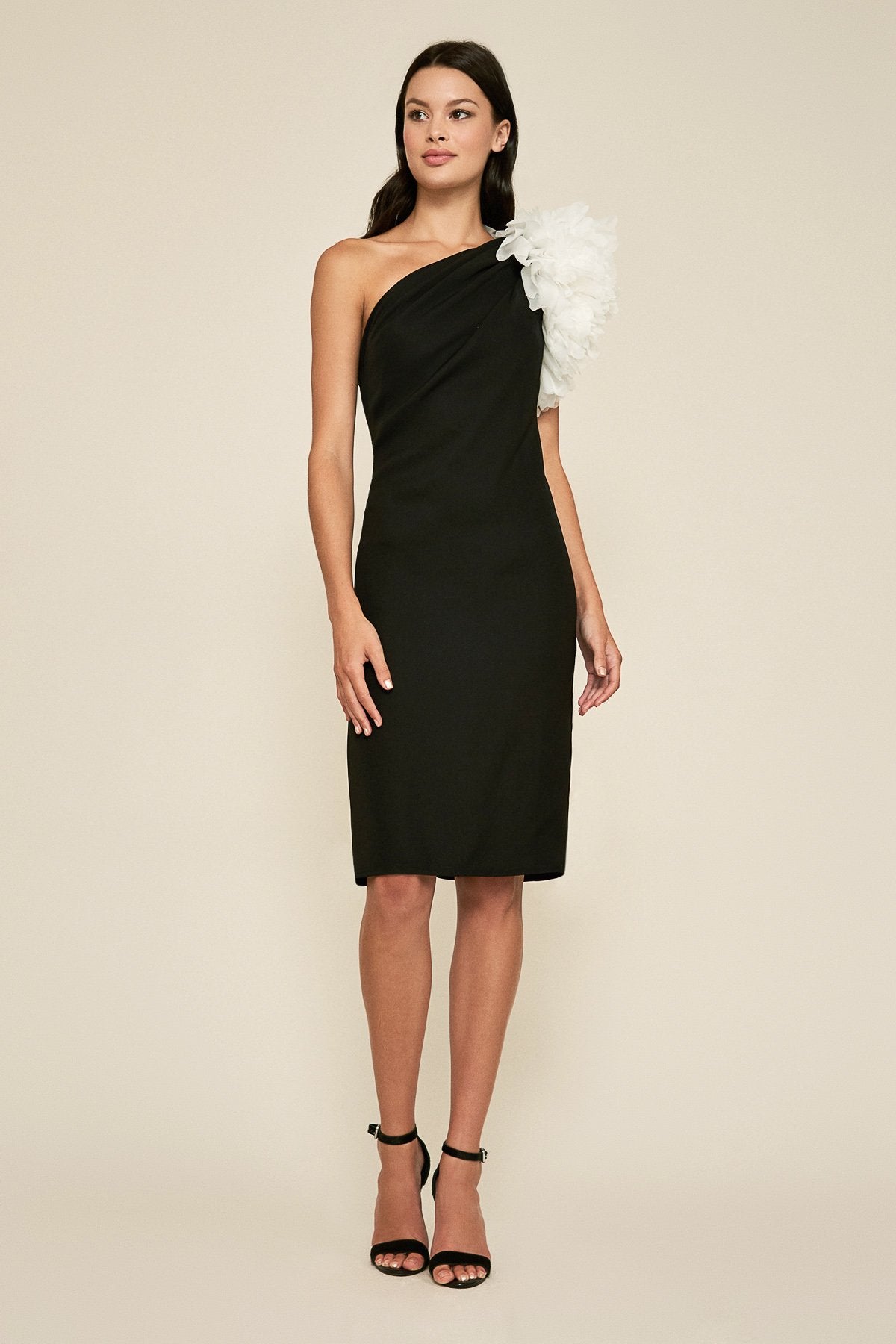 Lachlan One-Shoulder Crepe Dress
