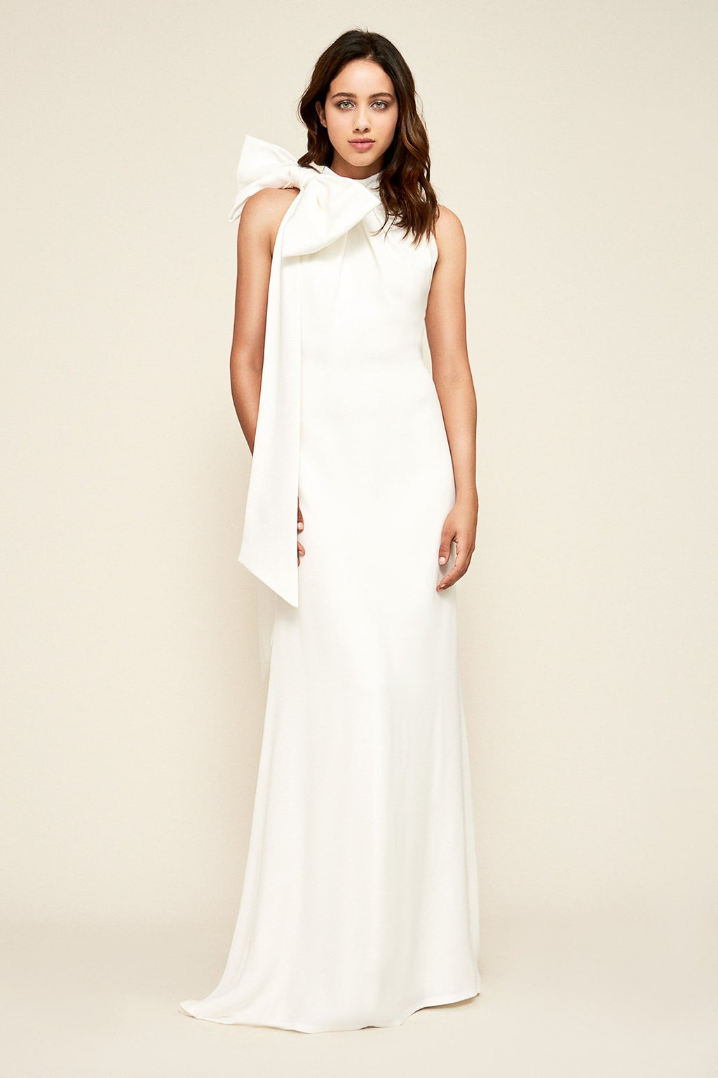Marietta Halter Neck Bow Gown