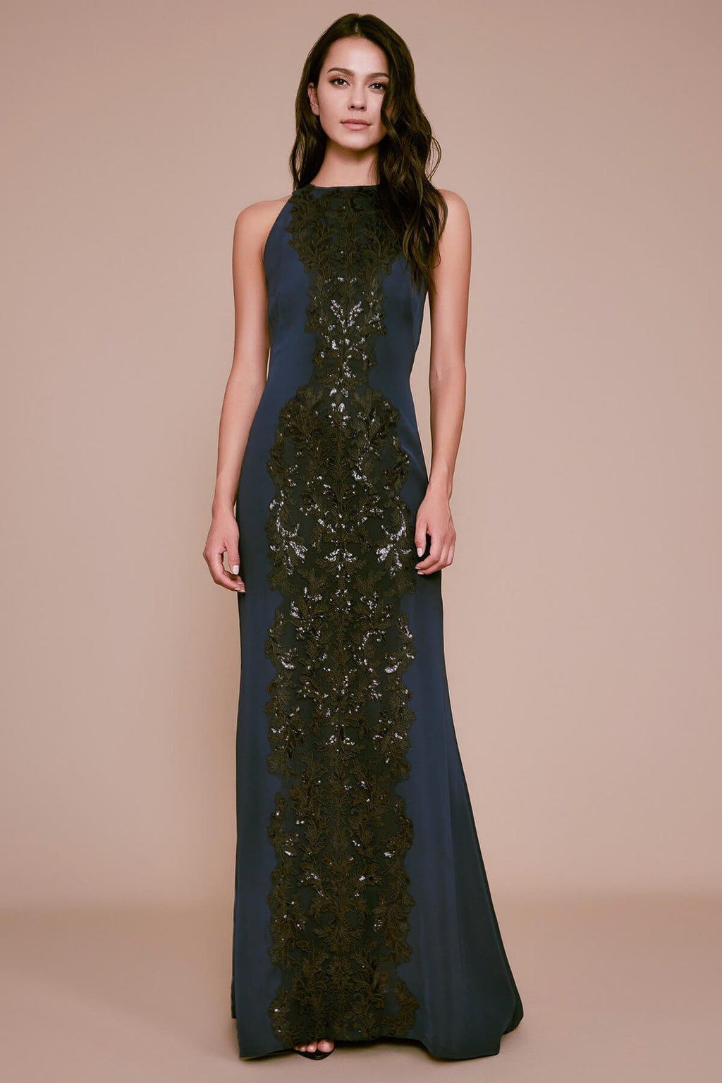 Tadashi Shoji - Rizal Sleveless Crepe Gown