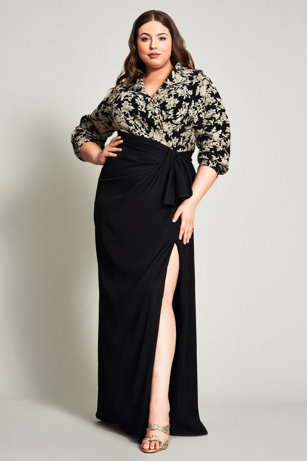 Norita Crepe Skirt Gown - PLUS SIZE