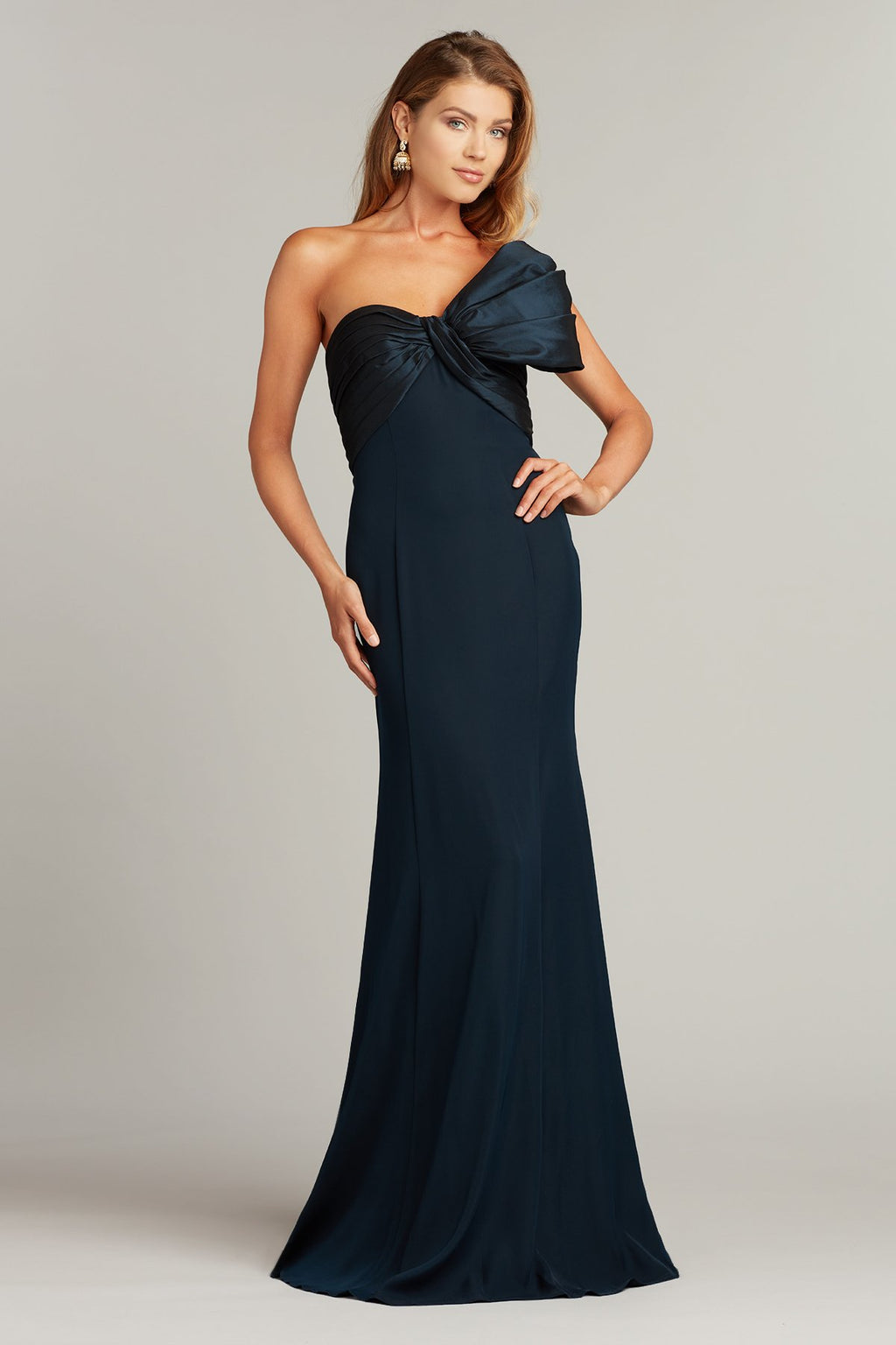 Rivera Strapless Crepe Gown