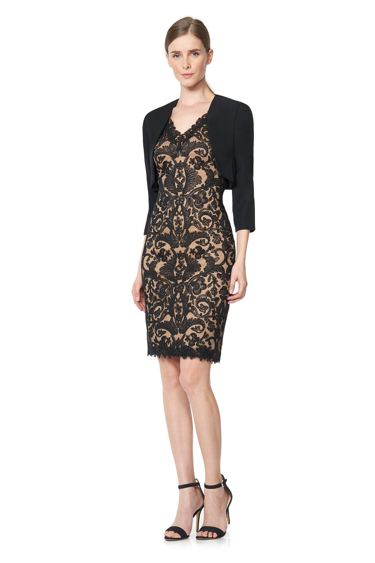 Tadashi Shoji - Crepe Bolero