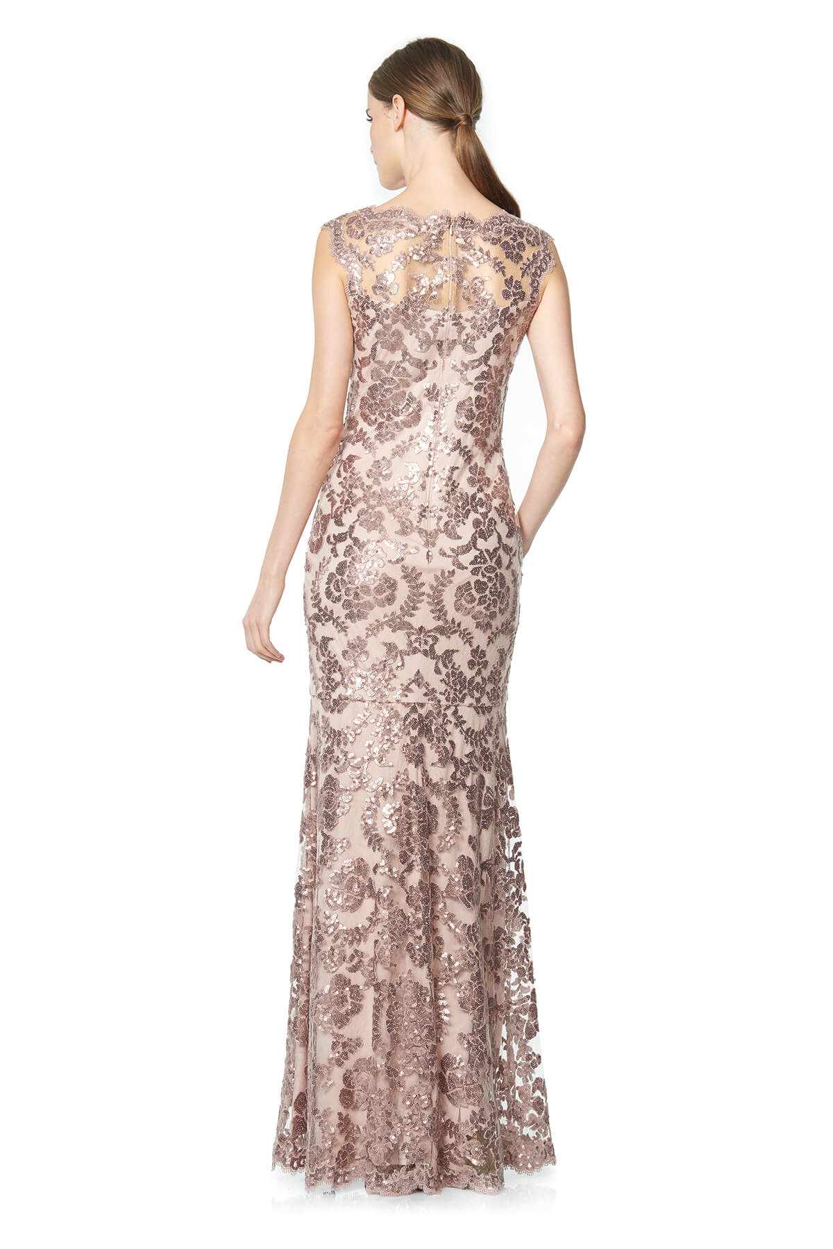 Tadashi Shoji - Paillette Embroidered Lace Gown