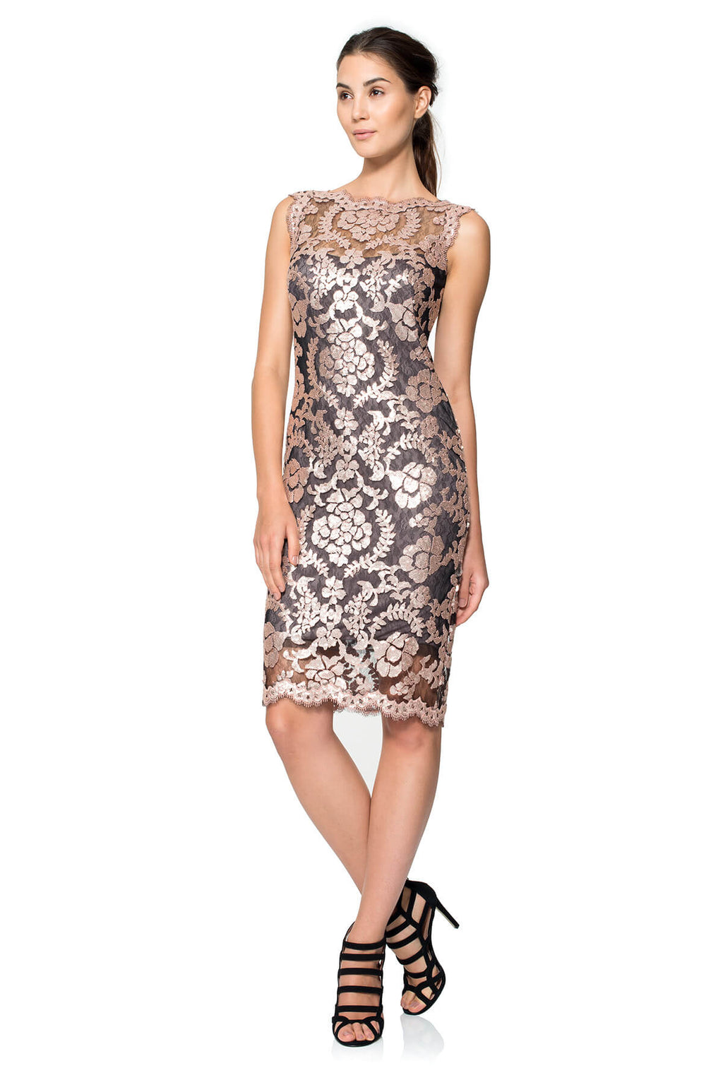 Paillette Embroidered Lace Sheath