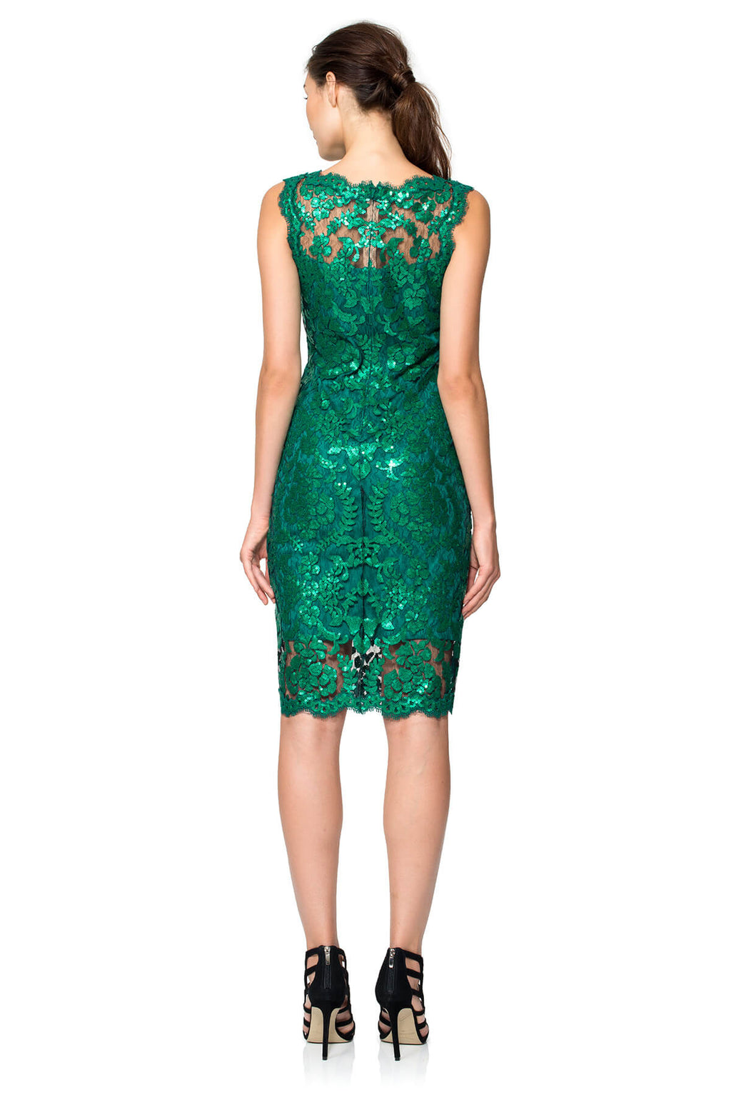 Paillette Embroidered Lace Sheath