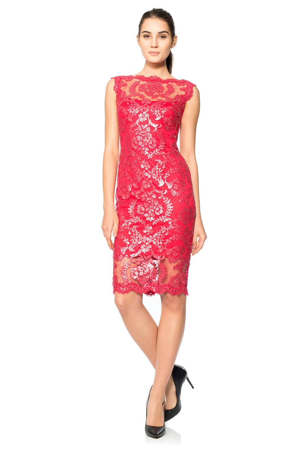 Paillette Embroidered Lace Sheath