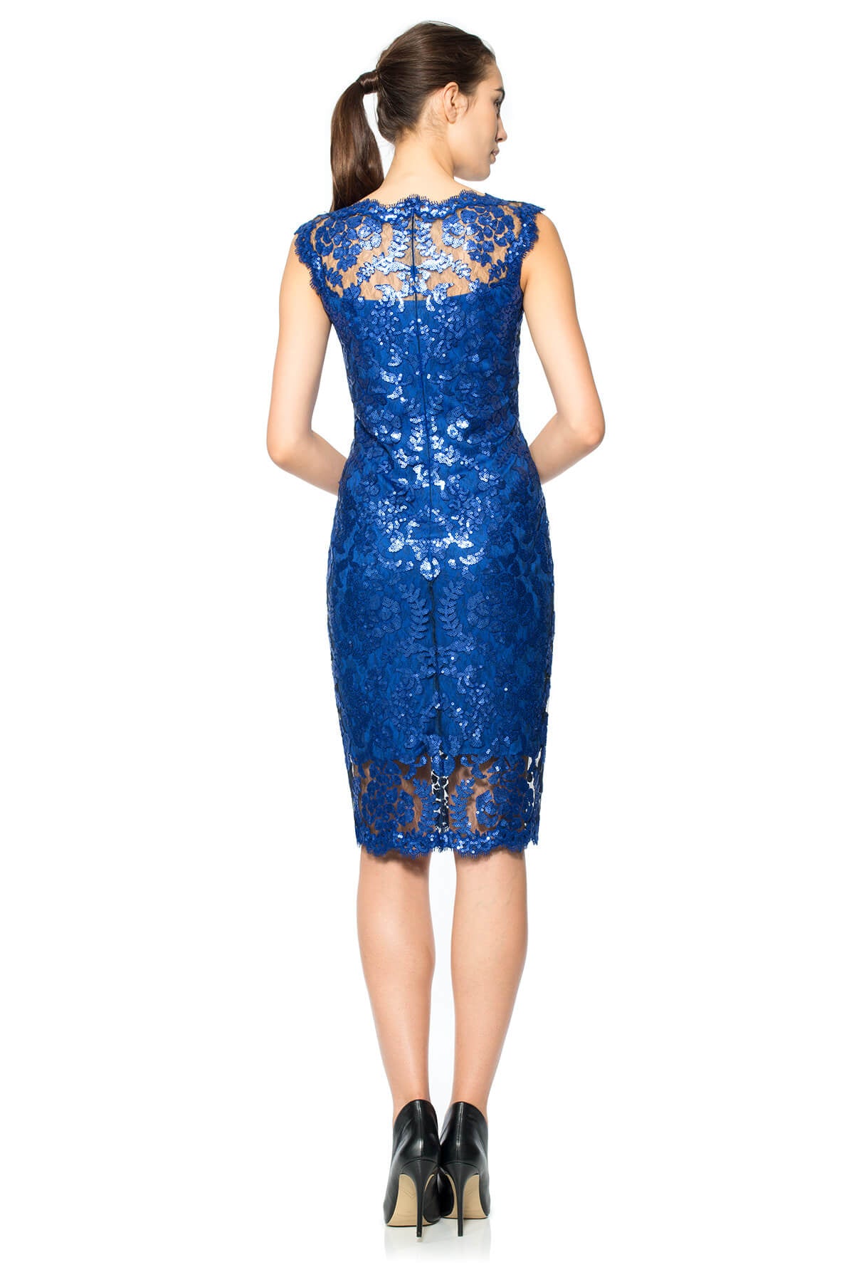 Tadashi Shoji - Paillette Embroidered Lace Sheath