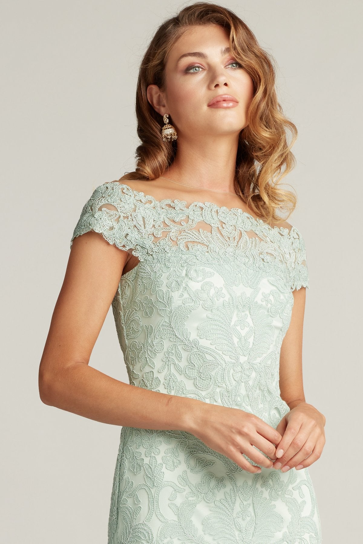 Dupre Off-The-Shoulder Gown – Tadashi Shoji Official Online Boutique