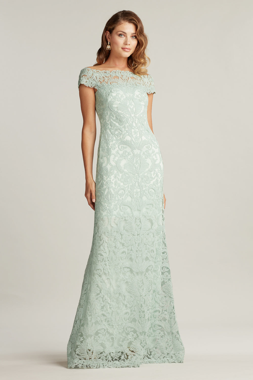 Dupre Off-The-Shoulder Gown – Tadashi Shoji Official Online Boutique