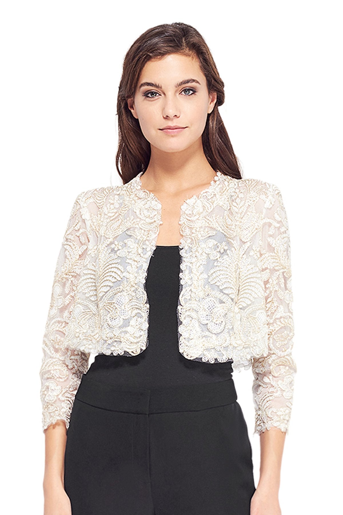 Tadashi Shoji - Paislee Cropped Bolero
