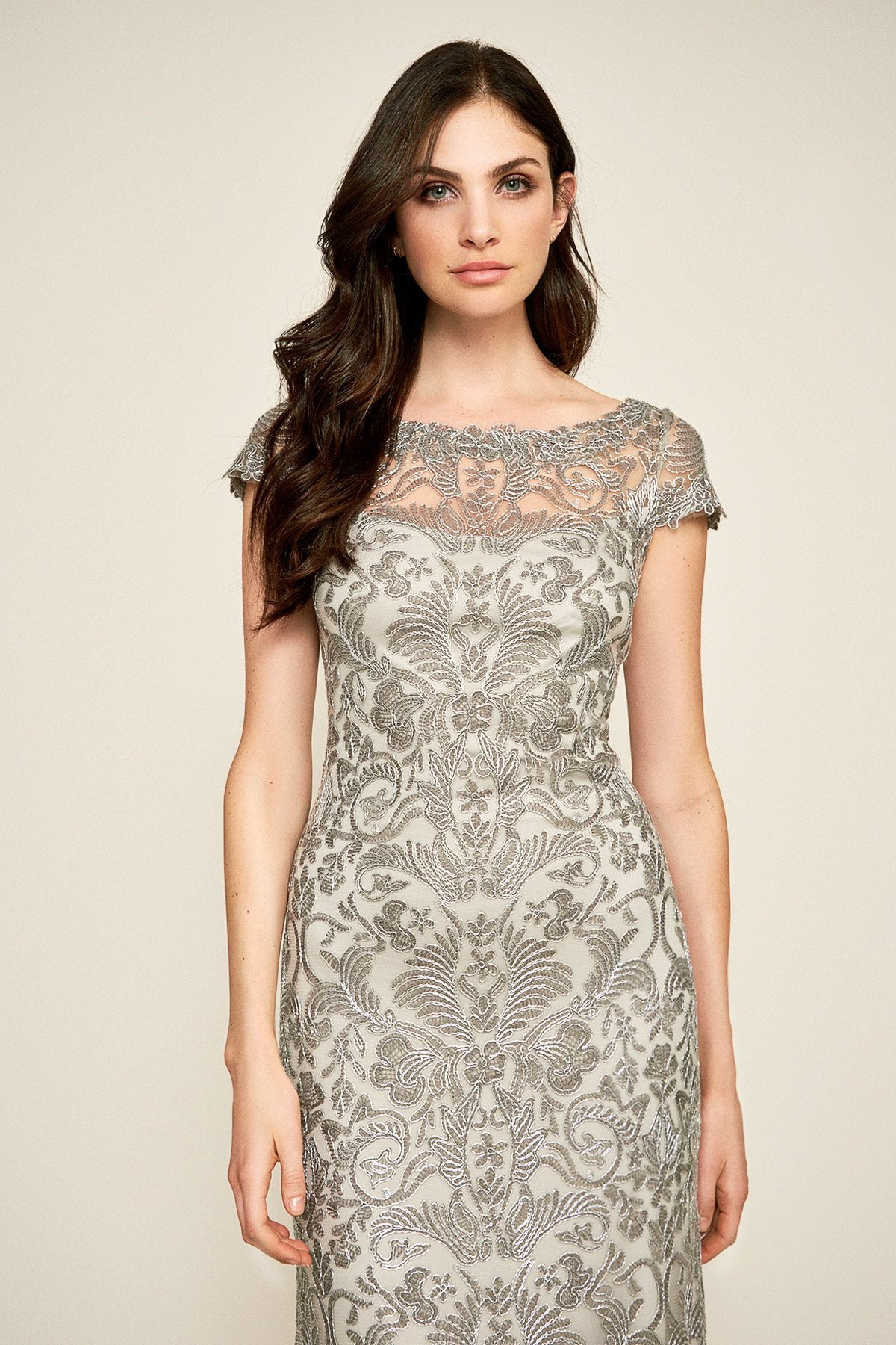 Adena Corded Embroidery Gown