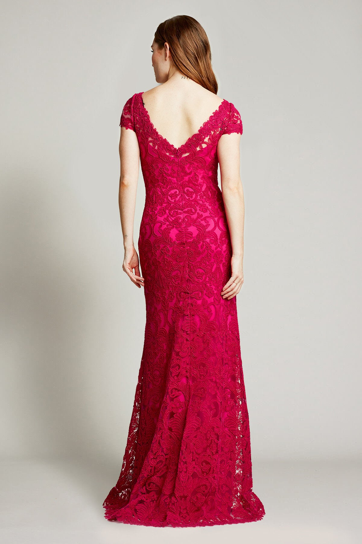 Tadashi Shoji - Adena Corded Embroidery Gown