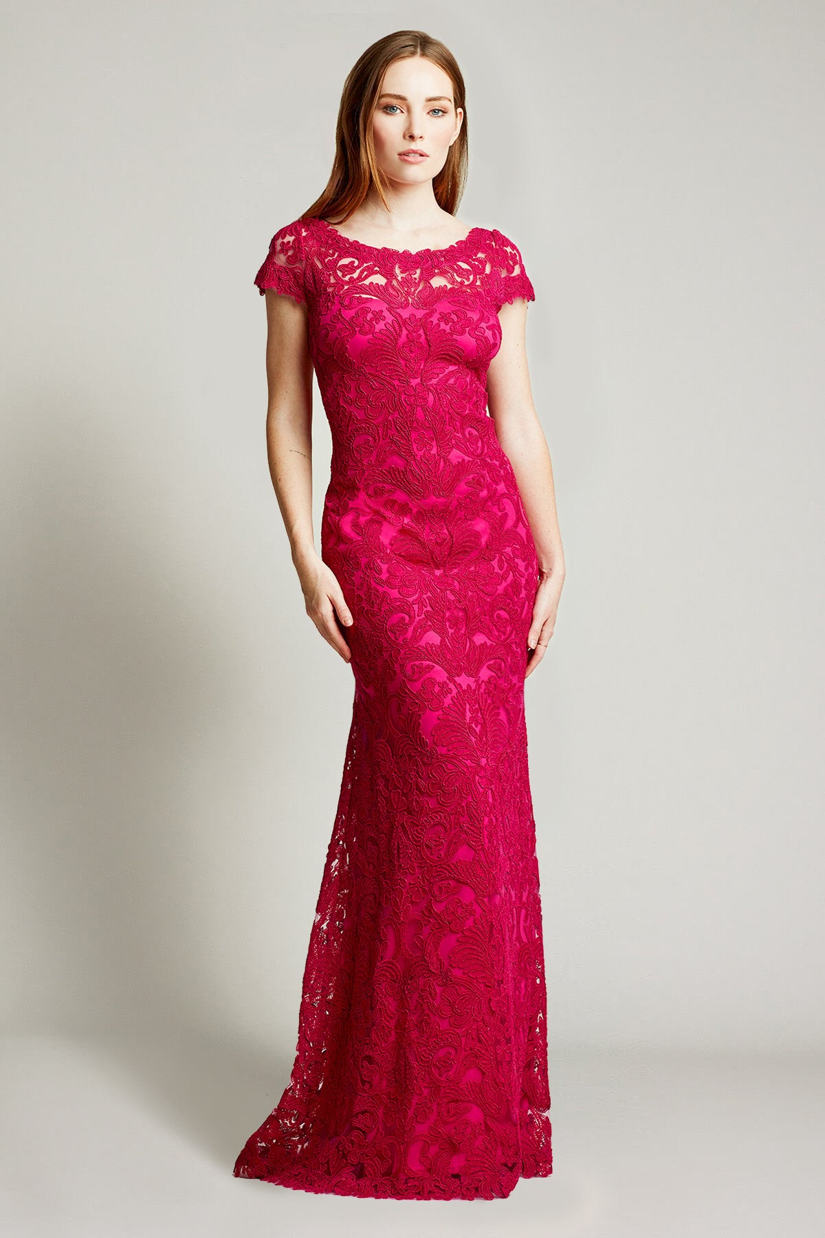 Adena Corded Embroidery Gown
