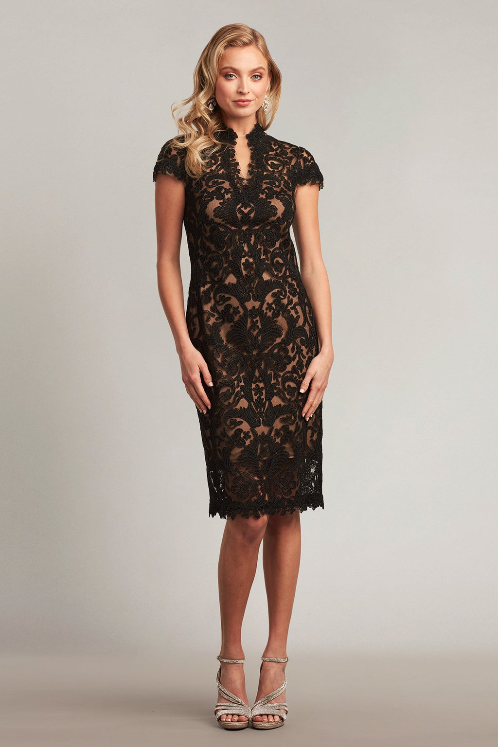 Cragg Keyhole Embroidered Dress