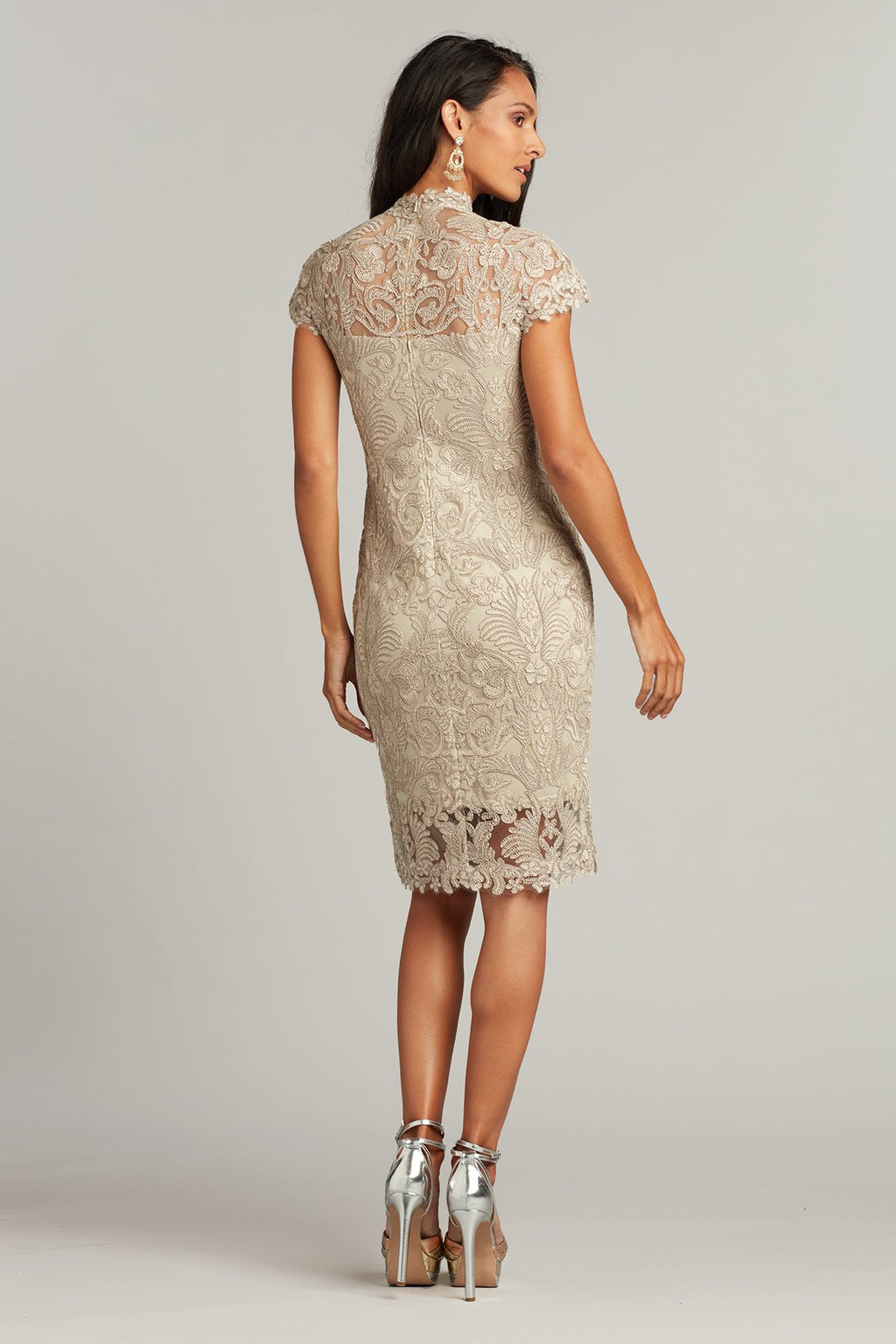 Cragg Keyhole Embroidered Dress