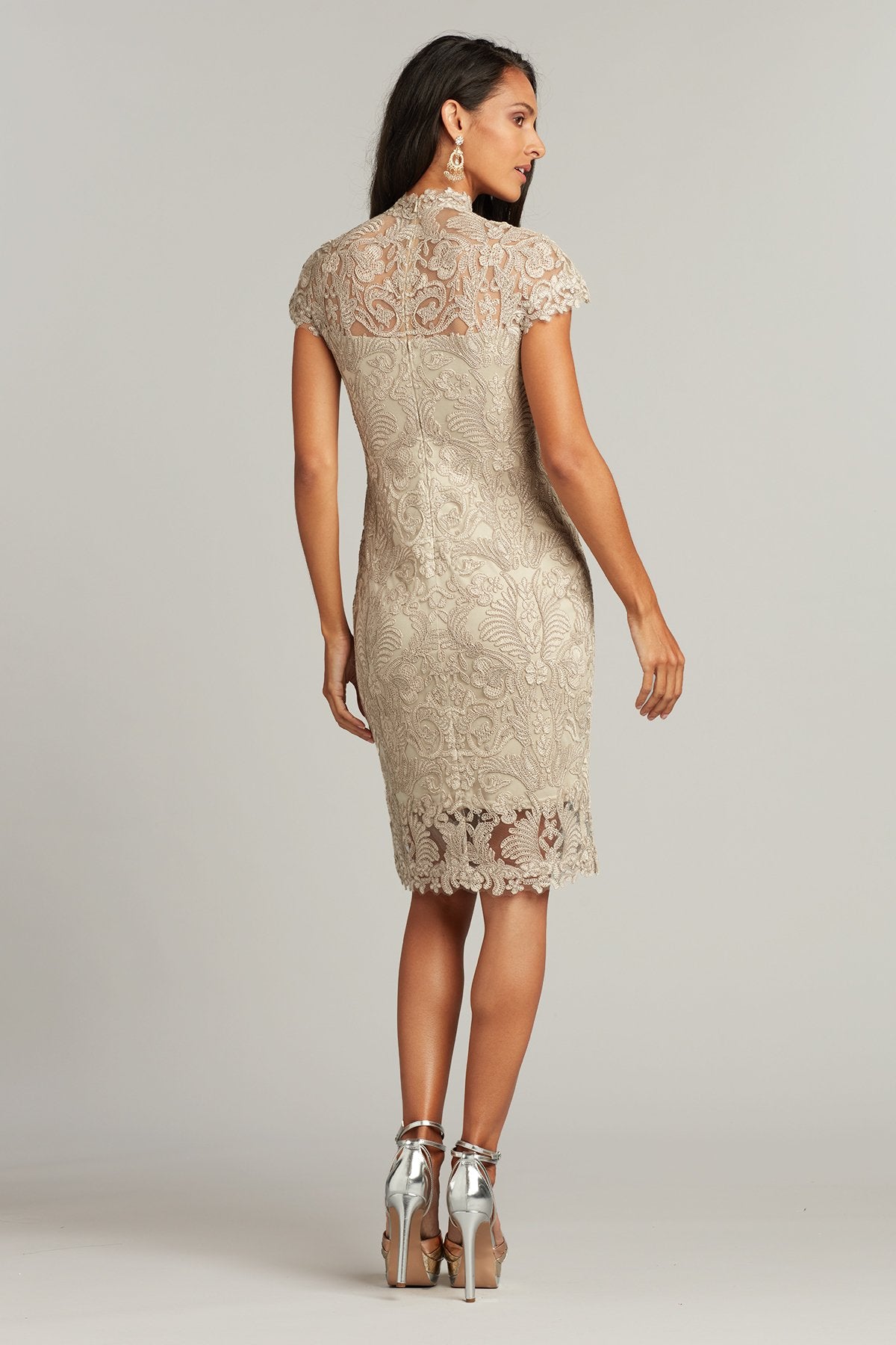 Cragg Keyhole Embroidered Dress