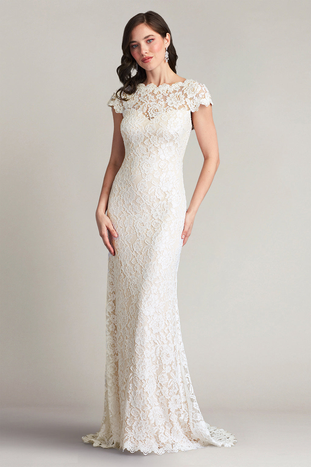 Tadashi Shoji - Maverick Open-Back Lace Gown