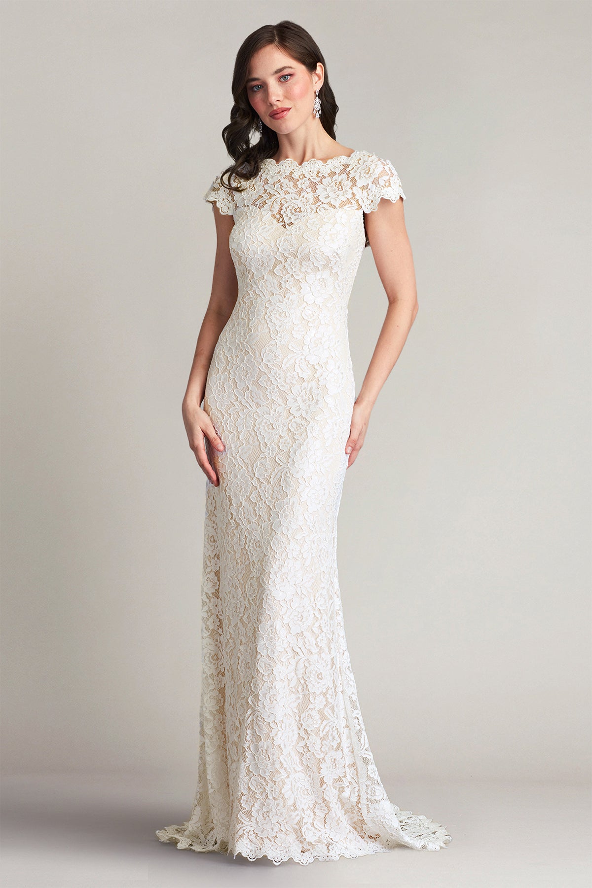 Tadashi Shoji - Maverick Open-Back Lace Gown