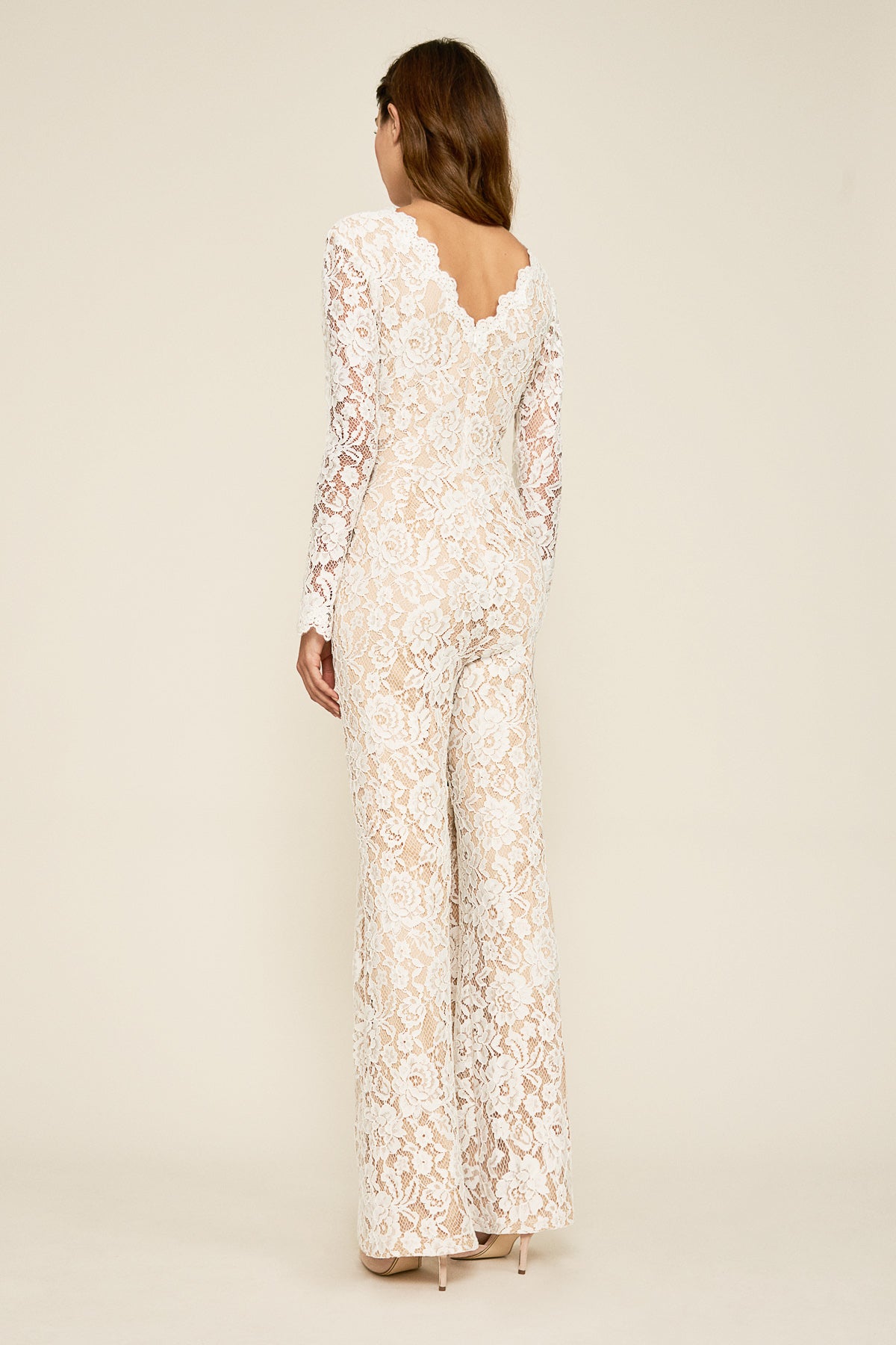 Tadashi Shoji - Revel Long Sleeve Lace Jumpsuit