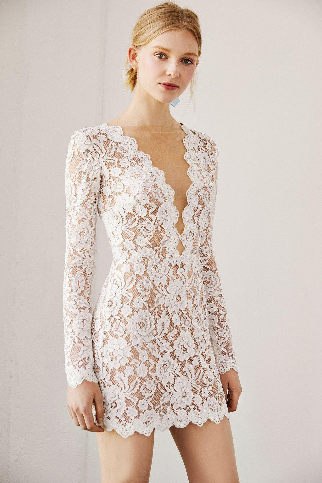 Tadashi Shoji - Clayton Long-Sleeve Lace Dress