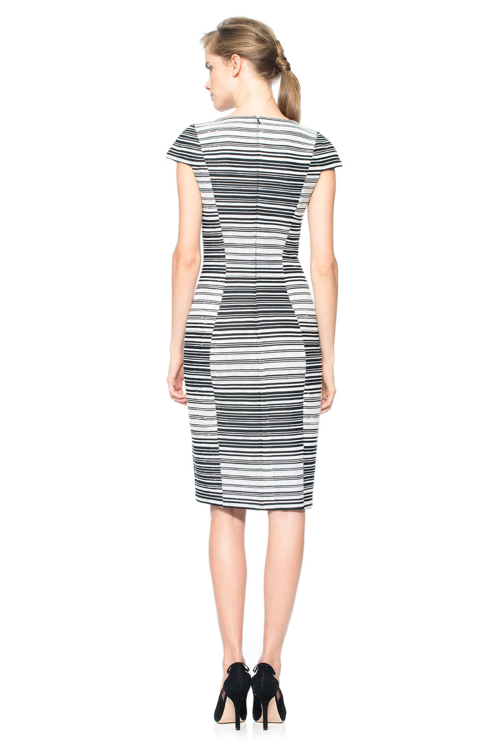 Mermaid Embroidered Panel Sheath Dress