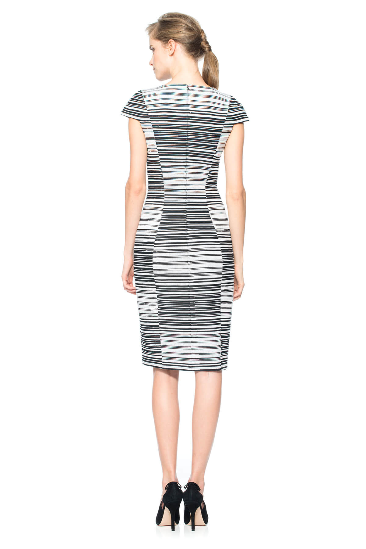 Mermaid Embroidered Panel Sheath Dress