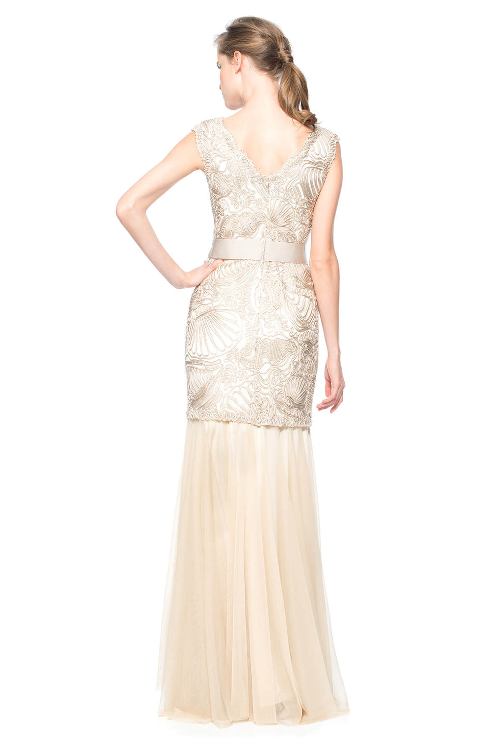 Passementerie Seashell and Tulle Gown