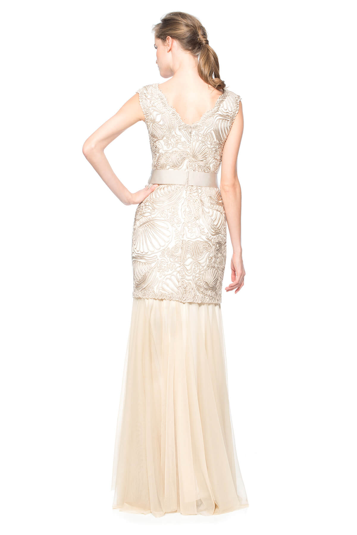 Passementerie Seashell and Tulle Gown