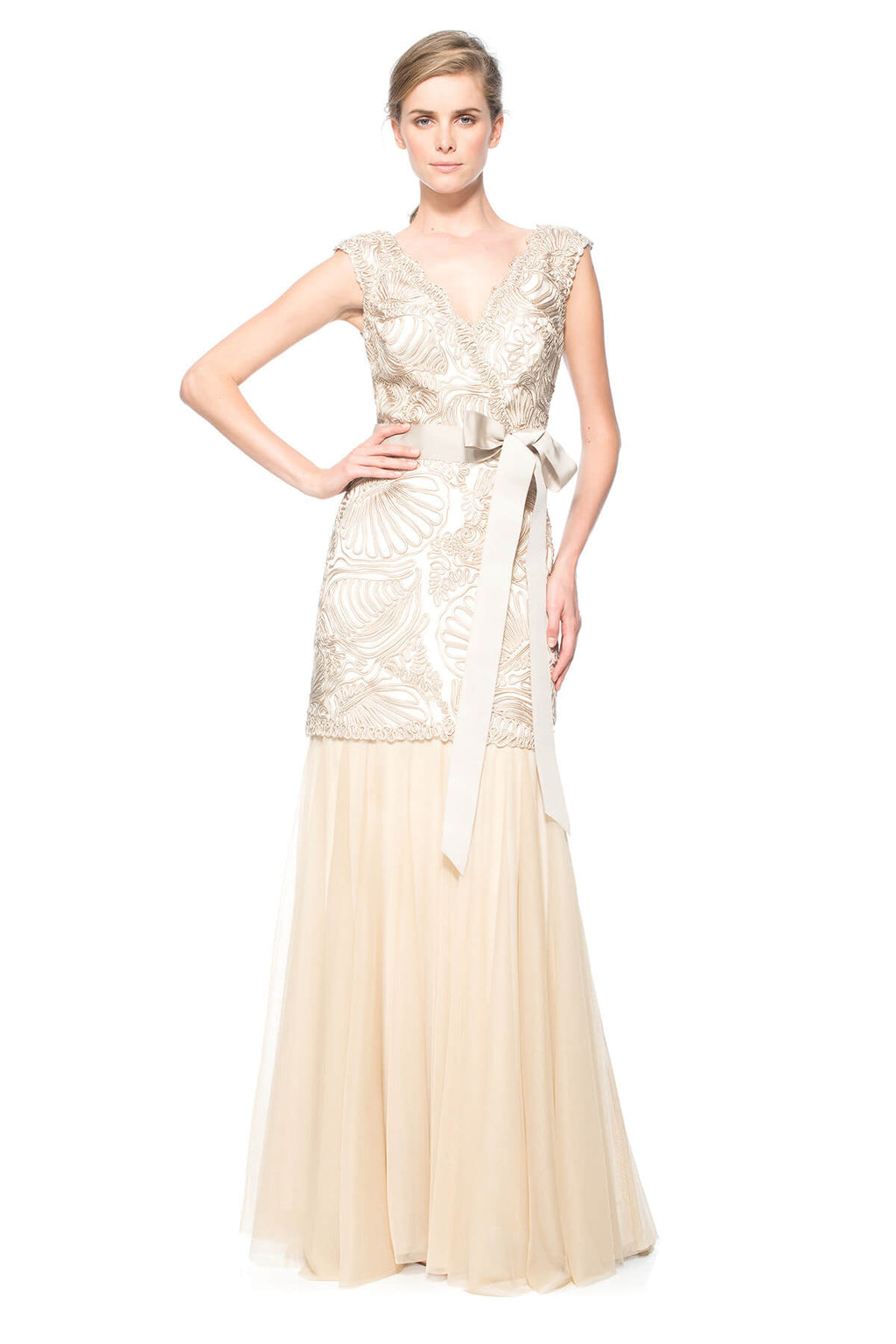 Passementerie Seashell and Tulle Gown